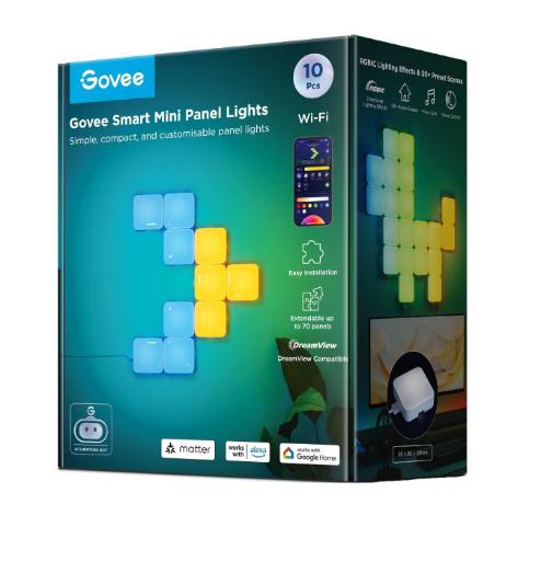 [28269] Govee Gaming Smart Mini Panel Lights (10pcs)