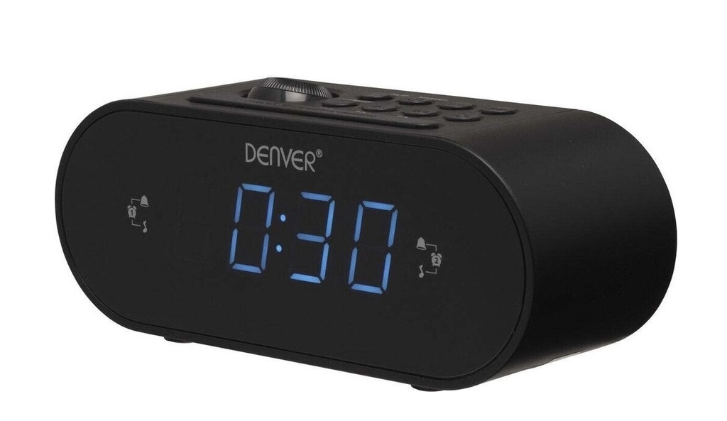 [31282] Denver AUDIO Alarm Clock Speaker with FM Radio & Time Projection CRP-717B