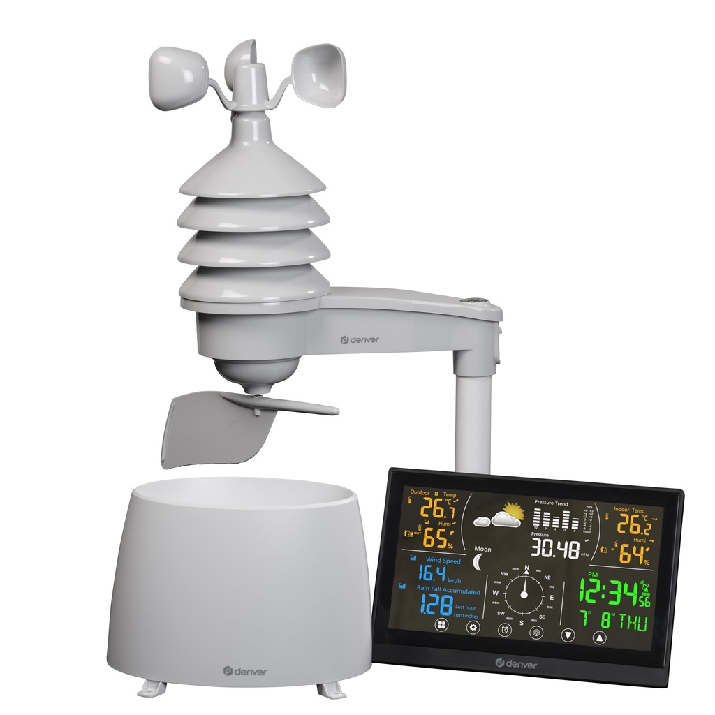 [31286] Denver HOME Weather Station with Wireless Wind and Rain Sensor WS-650