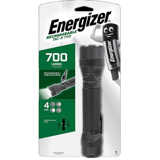 [28252] Energizer Tactical 700 Rechargeable USB-C Torch 700 Lumens IPX4 (Includes USB-C Charging Cable)