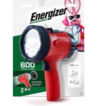[28255] Energizer USB Rechargeable Spotlight Torch Light 600 Lumens IPX4 (USB Charging Cable Included)