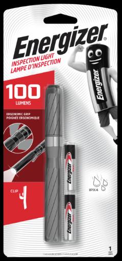 [28244] Energizer Metal Inspection Pen Torch Light 100 Lumens (2xAAA)