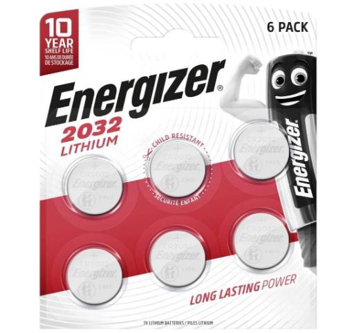 [28235] Energizer CR2032 Lithium Batteries (6pcs)
