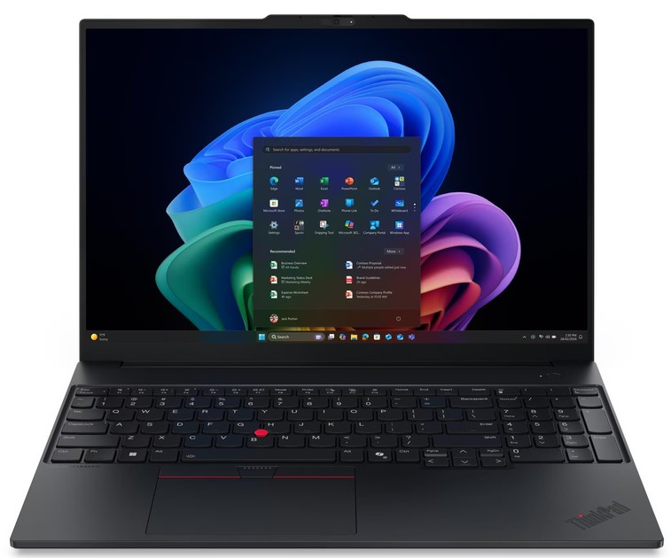 Lenovo Notebook ThinkPad E16 G4 - Intel Core 5 320, 16GB RAM, 512GB SSD, 16" WUXGA, FreeDOS