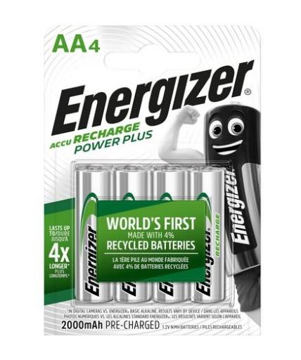 [28232] Energizer Power Plus Rechargeable AA Batteries 2000 mAh (4pcs)