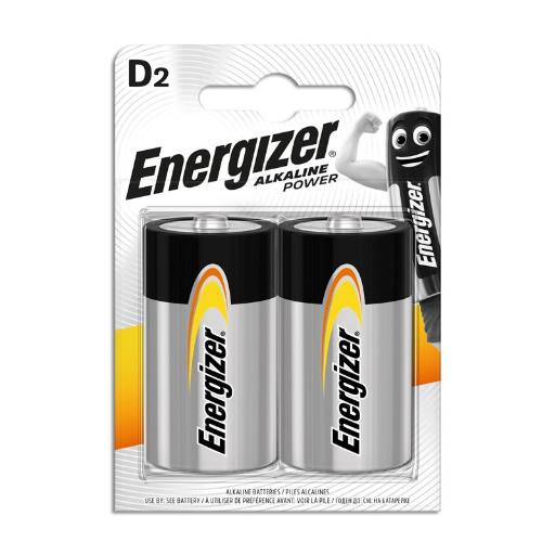 [28225] Energizer Alkaline Power D Batteries (2pcs)