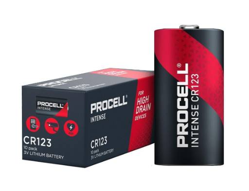 [28215] Duracell Procell Industrial CR123A Box of 10pcs