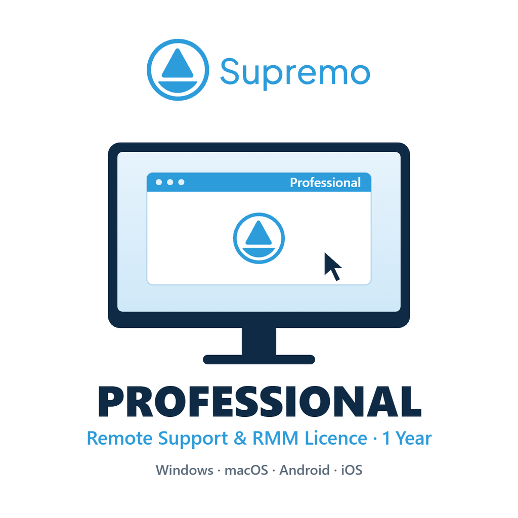 [SUP-PRO-1Y] Supremo Professional – Remote Support & RMM Licence, 1 Year