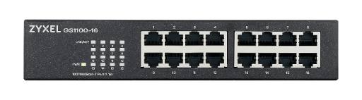 [28112] Zyxel Switch Gigabit Ethernet 16-Port R/M UK Plug GS1100-16