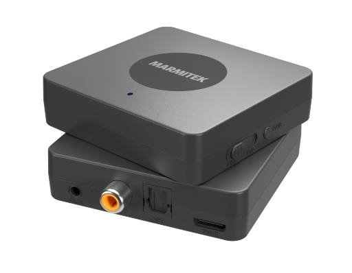 Marmitek BoomBoom 55 HD Low Latency BT Transmitter Stream Music to 2 Headphones Simultaneously