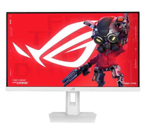 [30412] ASUS Monitor ROG Strix Gaming 27" 2K QHD 255Hz IPS 0.3ms Gaming-AI ELMB SYNC DP HDMI USB-C Full Ergonomic XG27ACMES-W White