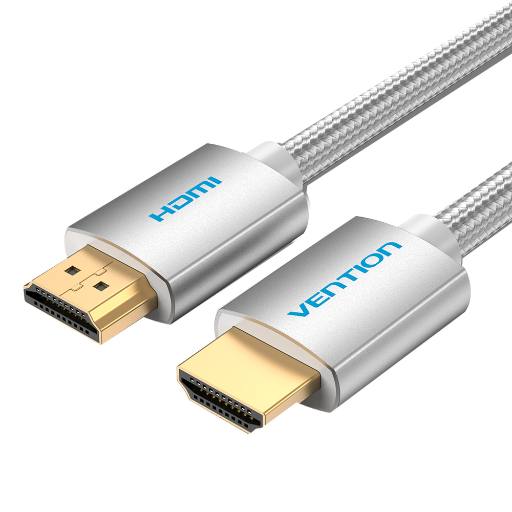 [27969] Vention HDMI Cable 2.0 4K60Hz Braided 2.0m Silver AABIH