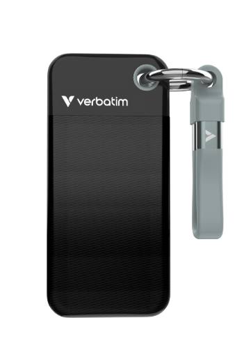 [27934] Verbatim SSD Portable POCKET KEYRING 3.2 Gen2 1TB Black/Grey