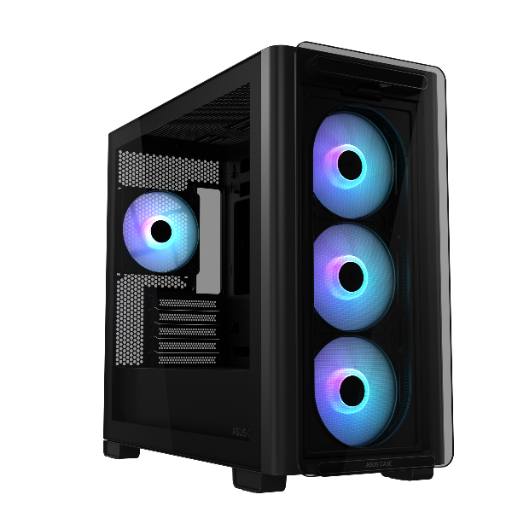 [27921] ASUS PC Case mATX Tempered Glass 4xARGB Fans A23 PLUS Black