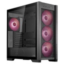 ASUS PC Case TUF Gaming eATX Mesh Front Panel Interchangeable Glass-Mesh Side Panels 4x Pre-Installed Fans USB-C GT302 ARGB Black