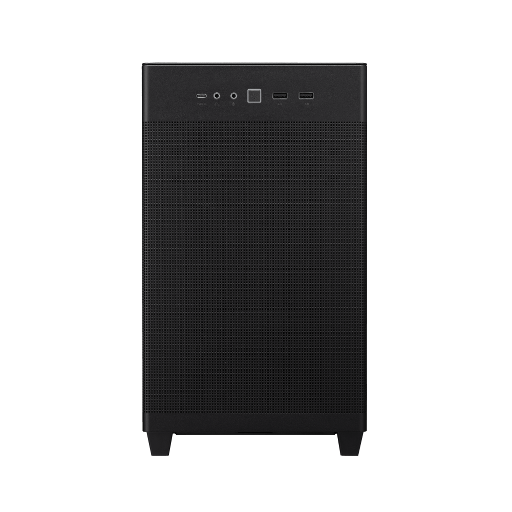 ASUS Prime AP201 Micro-ATX Case - Tempered Glass, USB-C, Black