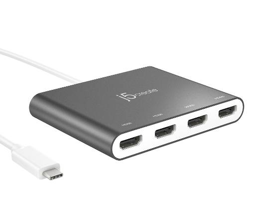j5create Converter USB-C to 4-Port HDMI Multi-Monitor JCA366