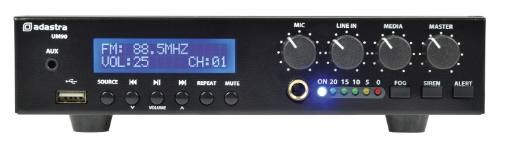 [27870] Adastra UM90 100V Compact Amplifier 90W BT/USB/FM 953.179UK
