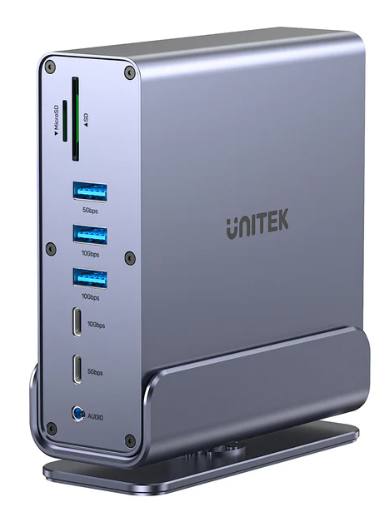 [27848] Unitek D1135A 15in1 USB-C Hub Supports Macbook M1 Triple 4K Displays PD100W Dual Card Readers