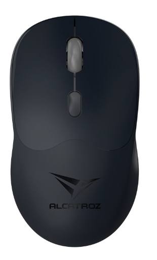 Alcatroz Mouse Wireless & BT Recharg Silent AIRMOUSE DUO 6 Black (2025)