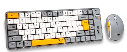 Alcatroz Keyboard & Mouse 2.4G+BT Combo 84K Tetriz Air 300C Summer White