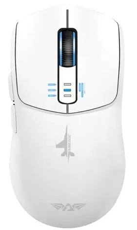 [27794] Armaggeddon Gaming Mouse Wired+2.4G+BT Rechargeable 500mAh 5B MIRAGE-V White