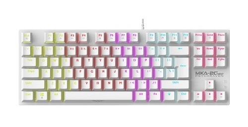 [27787] Armaggeddon MKA-2C NEO White Mechanical Gaming Keyboard 87 Linear (Red) Keys