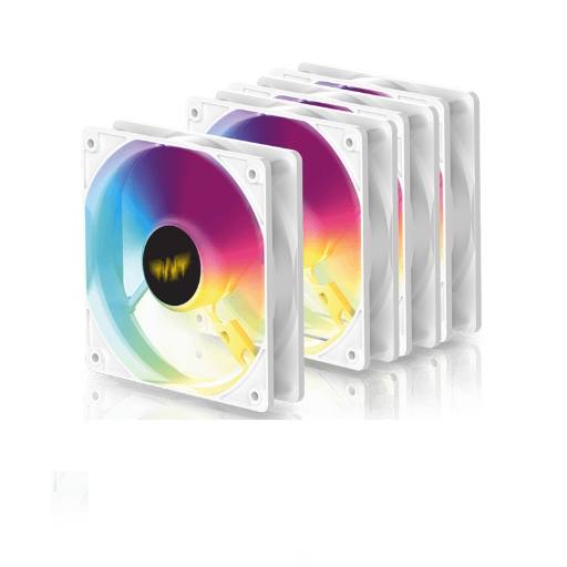 [27776] Armaggeddon Gaming Cooling Fan Set 4pcs ARGB KIT 5000 White