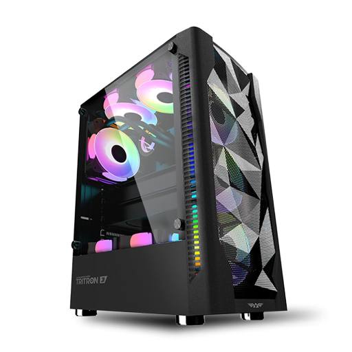 [27770] Armaggeddon Gaming Case ATX 3xARGB TRITRON 3 Black