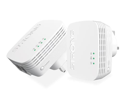 Strong Powerline Kit AV600 Mini 600Mbps WI-Fi 300Mbps UK POWERLWF600DUOMINIUK