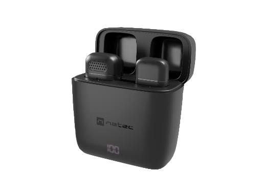 [27674] Natec Wireless Wearable Microphones for Content Creators USB-C HOPPER LAVALIER
