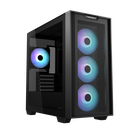 ASUS PC Case Gaming mATX Mesh Front Panel Tempered Glass Side Window 4x Pre-Installed ARGB Fans A21 PLUS Black