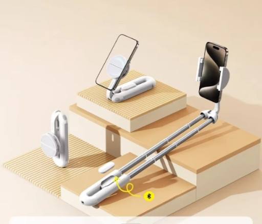 [27637] Baseus TechShot Series Aluminium Selfie Stick Extendable up to 61cm White