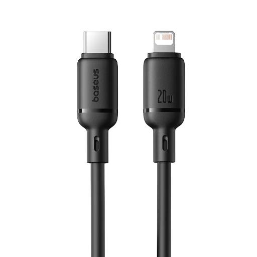[27596] Baseus Cable Lightning to USB-C Silky Series 1.0m Black