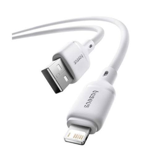 [27592] Baseus Cable Lightning to USB-A Silky Series 1.0m White