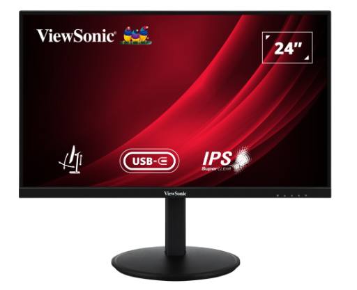 [27527] Viewsonic Monitor VG 24'' Full-HD VA 100Hz Ergonomic/Pivot/USB-C/PD/Speakers VG2409-MHDU-2