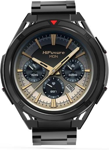 [27488] HiFuture Adventure GPS SmartWatch ACTIVE Black/Red with Stainless Steel + Silicone Bands