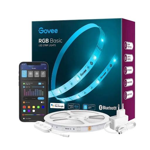[27474] Govee LED Light Strip RGB Smart WiFi & BT 5m H615A
