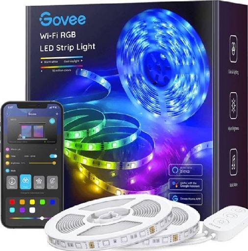 [27475] Govee LED Light Strip RGB Smart WiFi & BT 10m H6110
