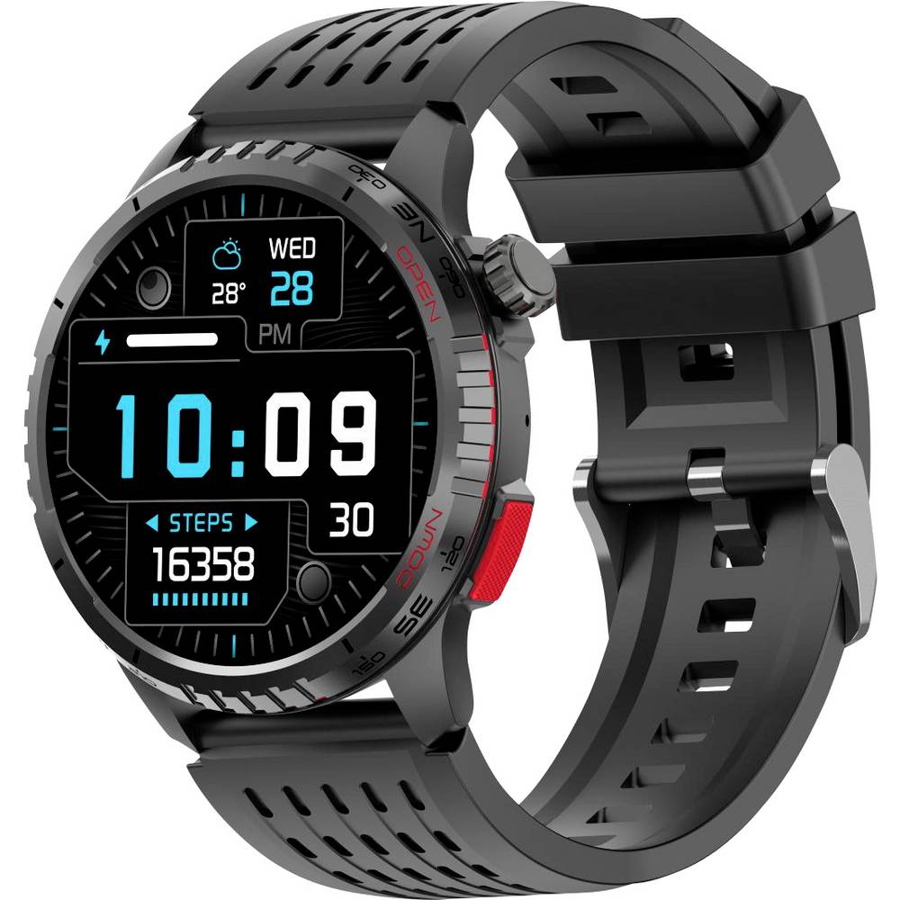 [30635] Denver Smartwatch with Call Function, Blood Pressure, GPS, SWG-345B BLACK