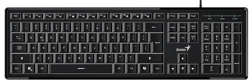 [27406] Genius SlimStar 820 Wired Illuminated AI Keyboard English