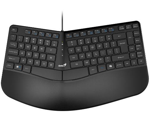 Genius Keyboard Wired Ergonomic + Palm Rest KB-700 English