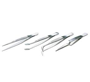[27361] Proskit Tweezers Set of 4 Stainless Steel Units 808-389