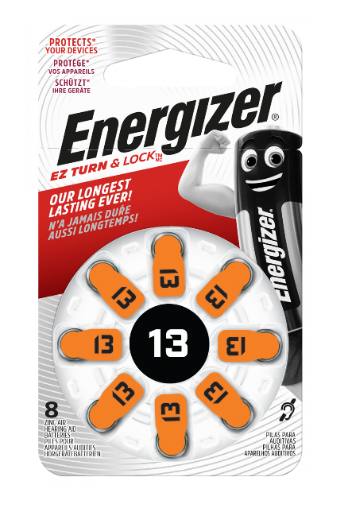 Energizer Batteries Zinc-Air for Hearing Aids (8pcs) Size 13
