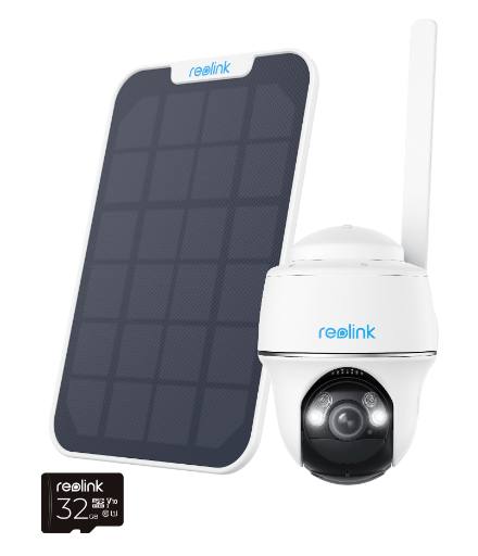 Reolink BP4G G430 5MP PTZ (GO PT Plus) Outdoor Battery Camera Bundle Includes Solar Panel + 32GB SD