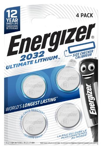 [30342] Energizer Batteries Lithium CR2032 (4pcs) Ultimate Lithium