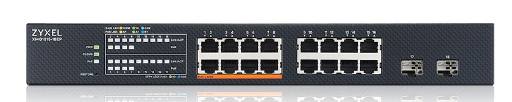 [27159] Zyxel Switch PoE Multi-Gig 2.5G Cloud Managed 8PoE + 8RJ45 + 2SFP+ 180W XMG1915-18EP