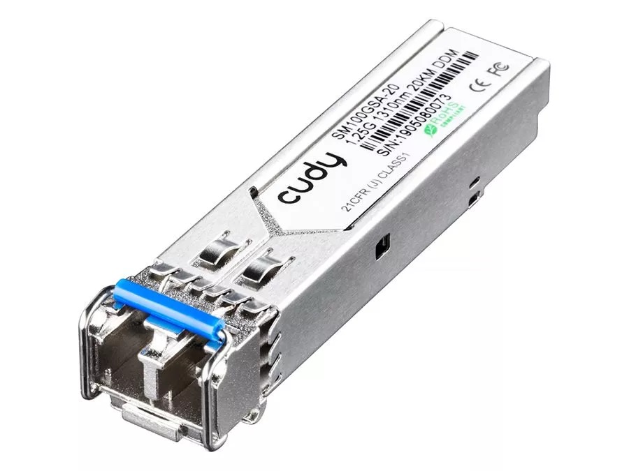 [27105] Cudy Fiber SFP Module 1.25Gb/s SM 20km Dual-LC SM100GSA-20