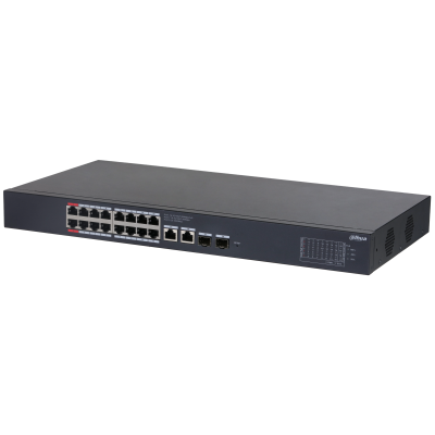 Dahua PoE Gigabit Switch 16ports+2UP+2SFP 240W CLloud Managed CS4220-16GT-240