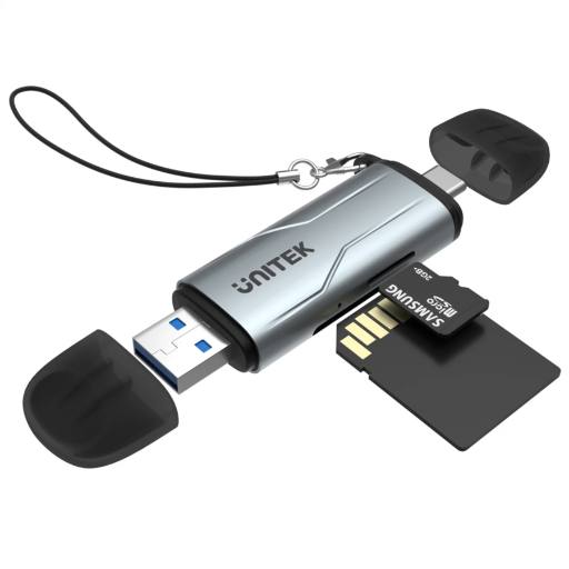 [27059] Unitek R1010A Card Reader USB-A/C 3.0 to Micro SD/SD